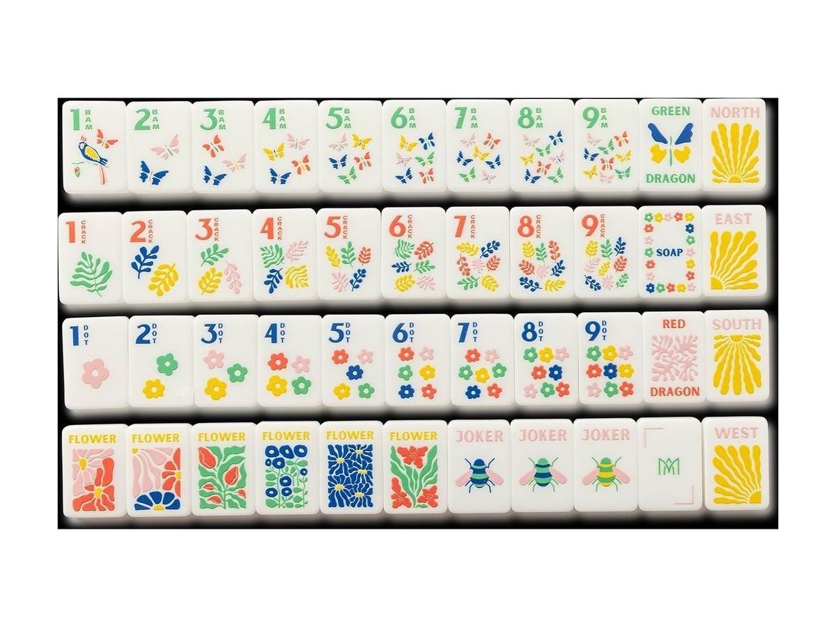 Garden Stamped Acrylic Tile Set