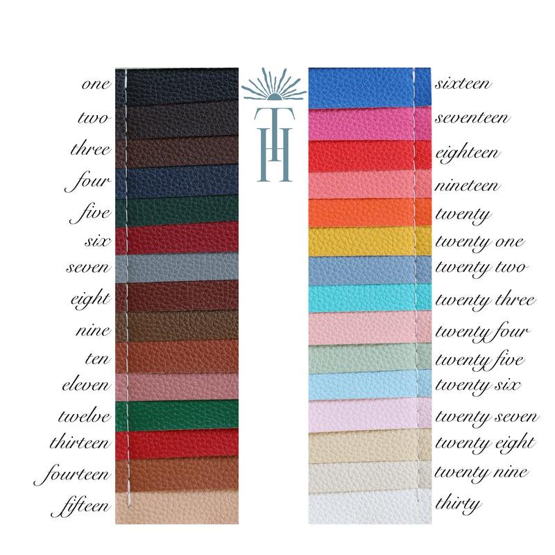 Customizable Genuine Leather Tile Travel Case