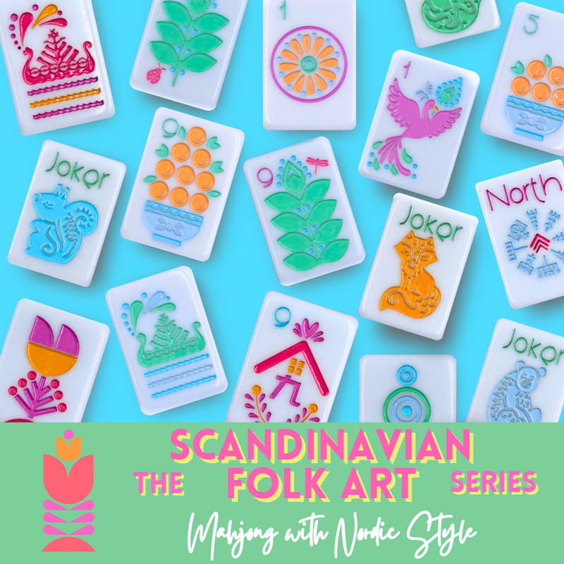 THE SCANDINAVIAN FOLK ART SERIES | Mahjong with Nordic Style