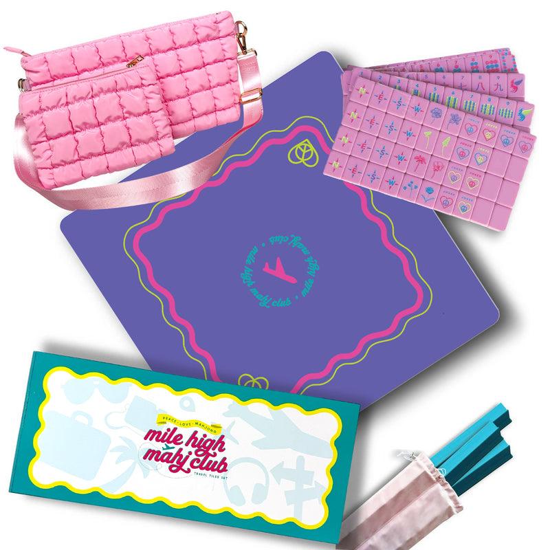 Pretty in Pink - Mile High Mahj Club Travel Tiles Set